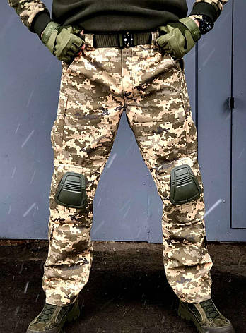 Штани піксель із наколінниками, чоловічі військові якісні штани ріп-стоп 46, фото 2