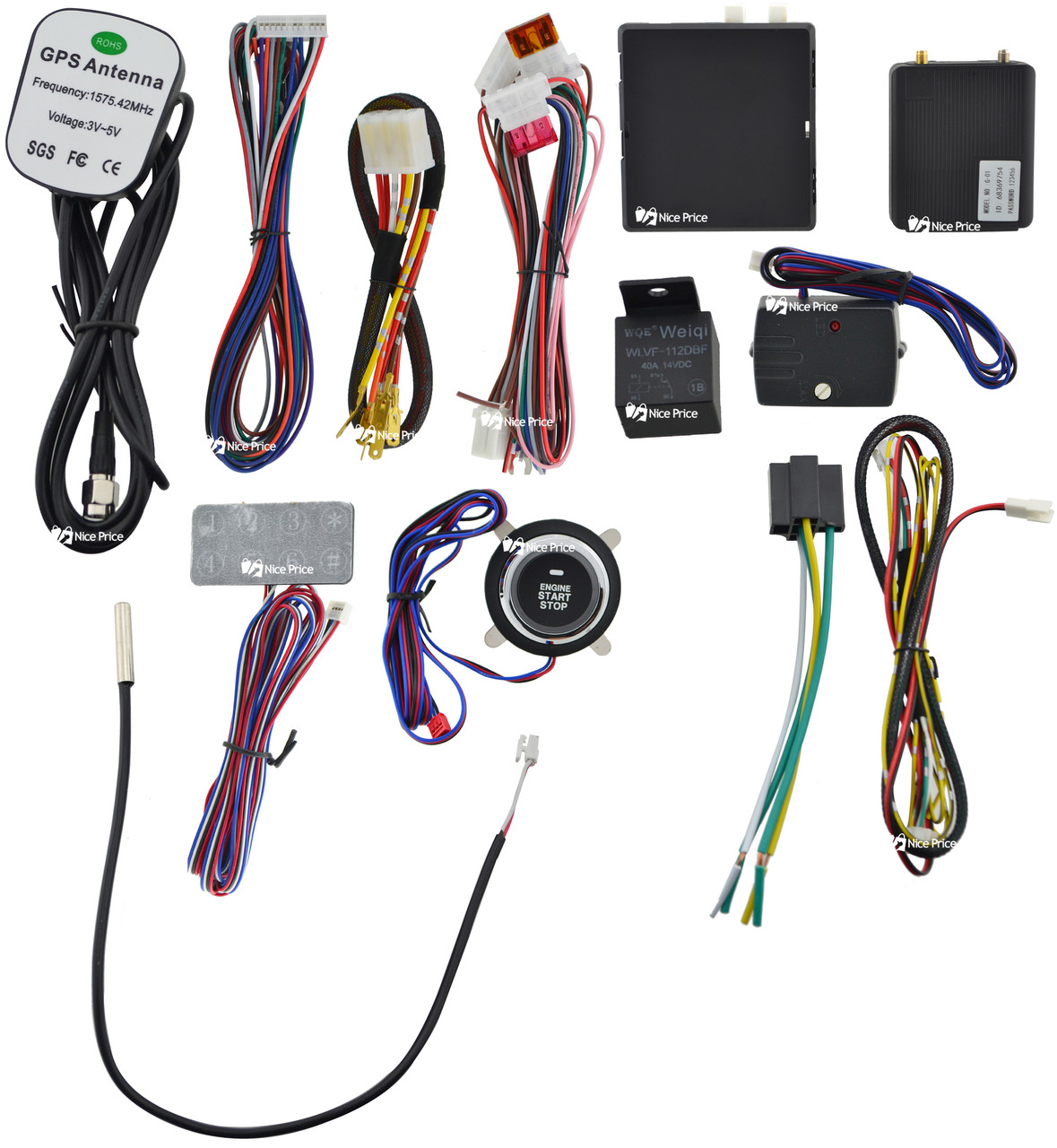 Автосигналізація Car Alarm KD3600 з GSM, GPS трекінгом та автозапуском двигуна та APP (5615)
