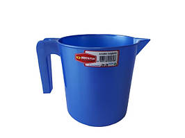 Склянка мірна велика пластикова для рідини Senyayla Plastik Кружка мірна пластик D 13,5 cm H 14 cm 1,75 л