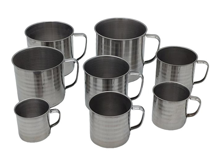 Набір кухлів з нержавіючої сталі зі знімними ручками 8 штук Кружка нержавіюча