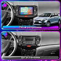 Al Штатная магнитола для Chery Bonus (A13) 2011-2014 экран 10" 2/32Gb CarPlay 4G Wi-Fi GPS Prime Android