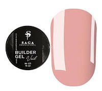 Гель для наращивания SAGA professional Builder Gel Veil 01 (персиково-розовый), 15 мл