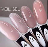 Гель для нарощування SAGA professional Builder Gel Veil 06 (прозорий), 15 мл, фото 2