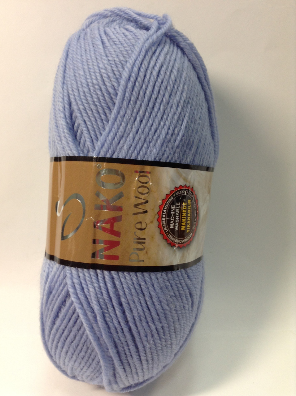 Пряжа nako pure wool - колір блакитний