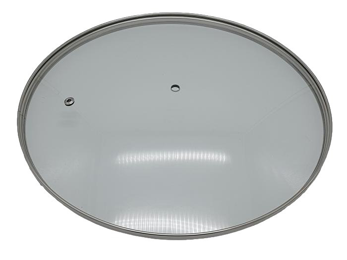 Скляна кришка для сковорідки без ручки D 30 cm
