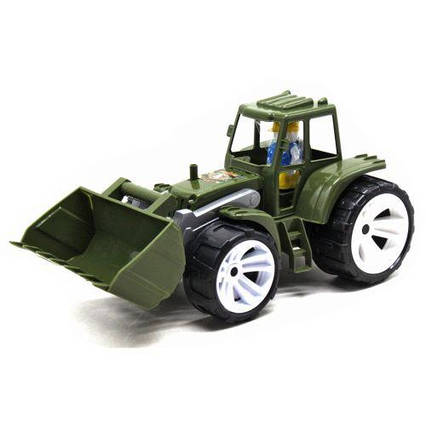 Іграшка дитяча "Трактор BAMS 1 ківш" вiйськовий BAMSIC, арт.007/19 Бамсик