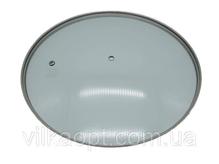 Кришка скляна для сковорідки без ручки D 28 cm