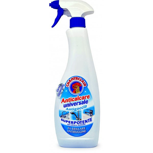 Засіб для чищення ван і хрому. Sgrassatore ANTICALCARE universale Antigoccia, 625мл, фото 1