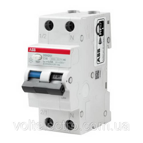 Диференціальний автомат ABB DSH201 C32 30mA, фото 1