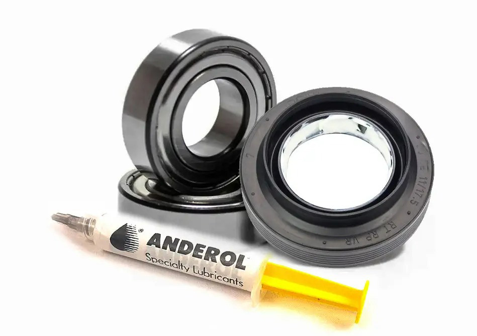 Підшипники для пральної машини Candy SKF 6203 ZZ и SKF 6204 ZZ з сальником 25*47*11/17.5, фото 1