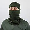 Легка дихаюча балаклава CoolMax підшоломник тактичний Олива, фото 4