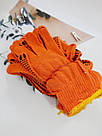 Будівельна помаранчева рукавичка 12 пар, фото 2