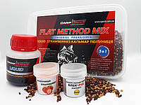 Методний пелетс , флет метод мікс Кальмар-Полуниця (Squid-Strawberries) Carp Dream 3 в 1