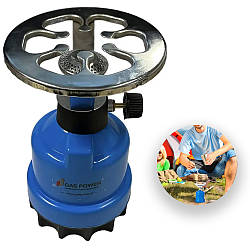 Газовий пальник туристичний Gas stove for tourist / Металева портативна плита для кемпінгу