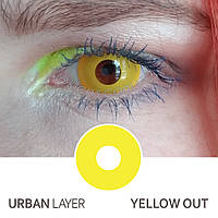 Контактные цветные линзы Urban Layer Yellow Out