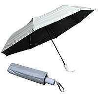 Парасолька механічна складана + чохол (М169) біла 27см/Д:105см/325г, Парасоля компактна, Парасоля з чохлом