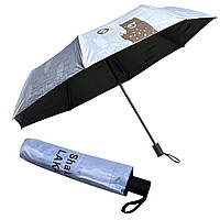 Парасолька механічна складана Shaka Laka (мідь) + чохол (М172) сіра 27см/Д:105см/325г, Парасоля з ведмедем