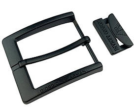 Ремінна пряжка з прикрасою на тренч Armani #3 40мм М-24801 колір Чорний