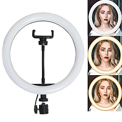 Кільцева LED лампа 30 см з тримачем для телефону Ring Fill Light QX-300 / Світлова лампа для зйомок