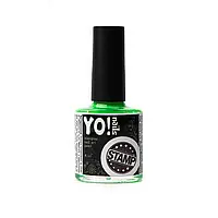 Фарба для стемпинга Yo!Nails STAMP №14, Зелена, 8 мл