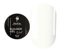 Гель для наращивания SAGA professional Builder Gel Veil 07 (молочный), 15 мл