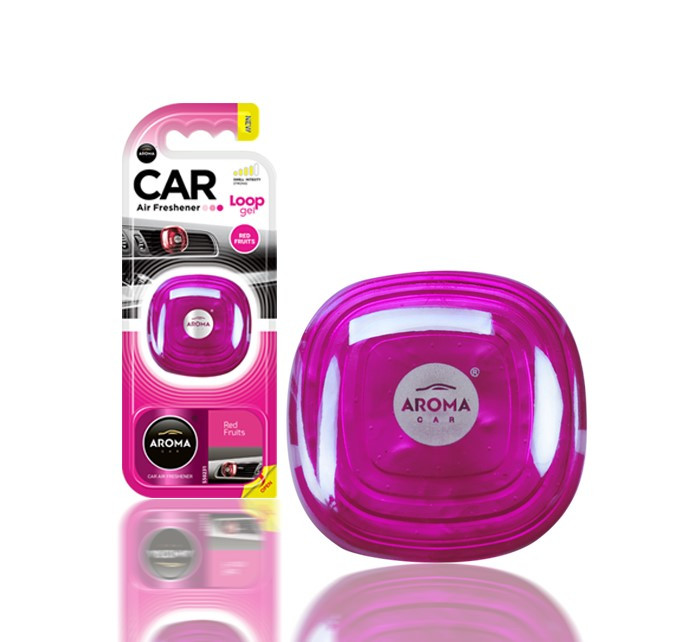 Ароматизатор в авто Aroma Car Loop Gel Червоні ягоди
