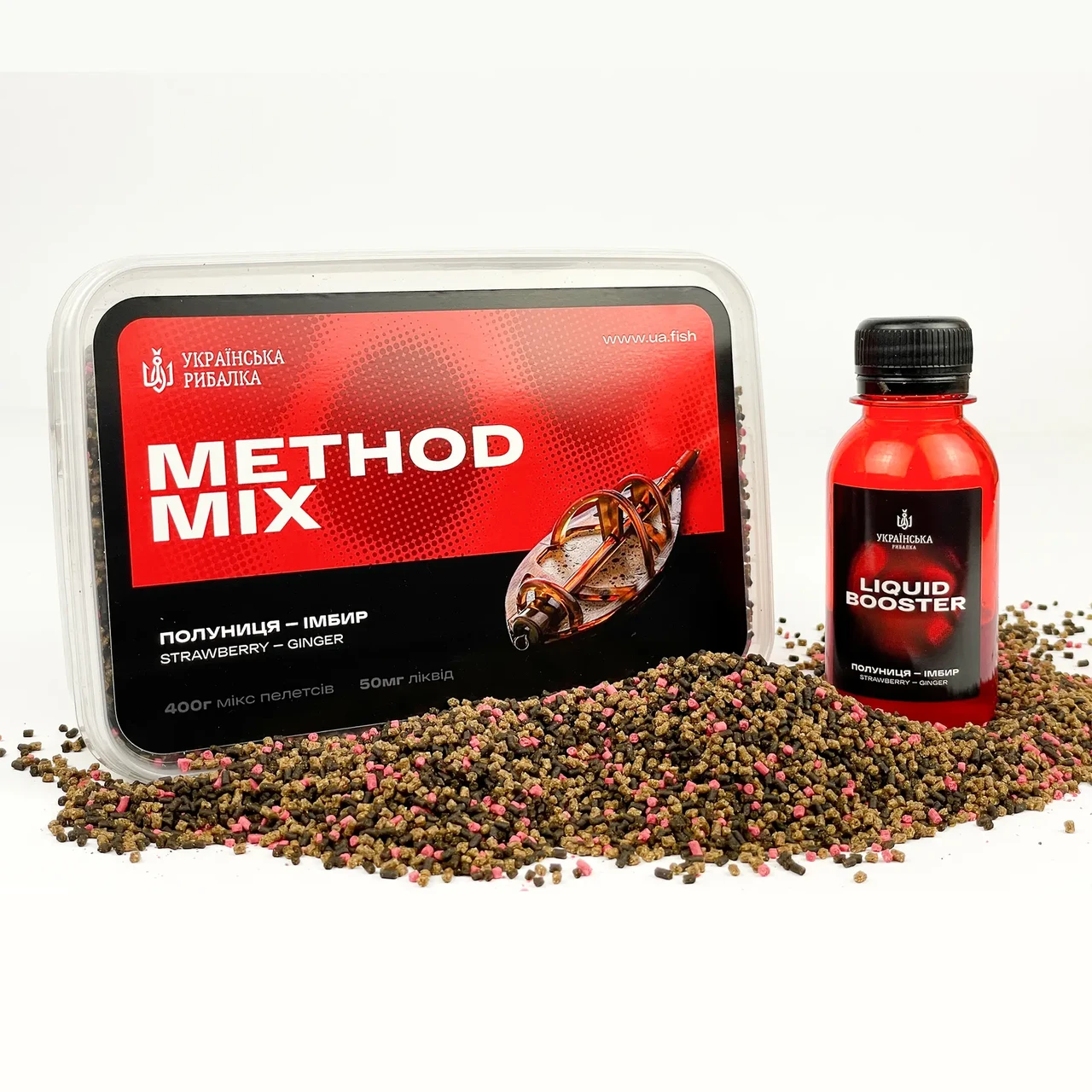 Метод мікс Українська Рибалка полуниця-імбир, фото 1