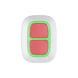 Бездротова подвійна тривожна кнопка Ajax DoubleButton, jeweller, бездротовий, білий, фото 3