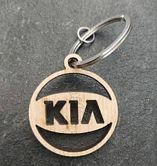 Брелок для ключів дерев'яний KIA