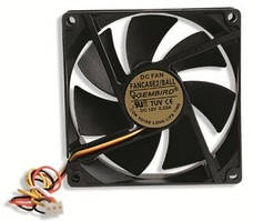 Кулер для корпуса 90х90х25мм GEMBIRD FANCASE2/BALL