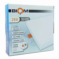 Светильник LED квадратный 24W 5000K CL-S24W-5 Biom