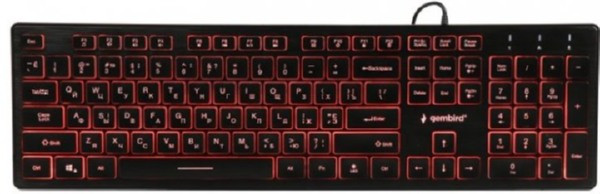 Клавіатура GEMBIRD KB-UML3-01-UA USB з підсвіткою