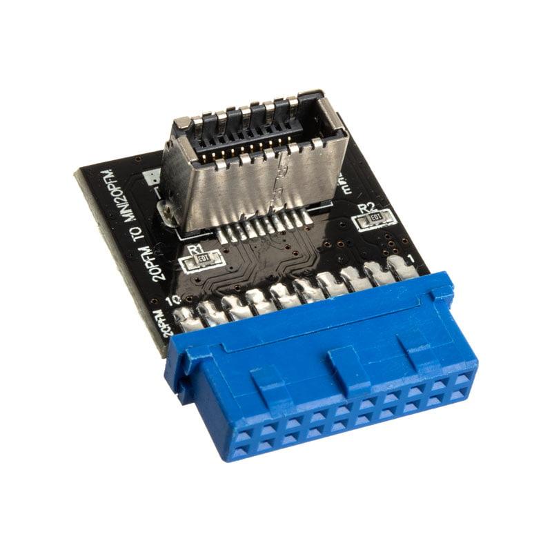 Raijintek 20-контактний адаптер USB 3.0 – 20-контактний USB Mini на передній панелі USB типу C