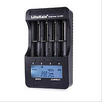 Зарядний пристрій LIITOKALA для LI-ION/NI-MH/NI-CD/AA/AAA/AAAA/C акумуляторів 4 SLOTS, LCD ДИСПЛЕЙ,