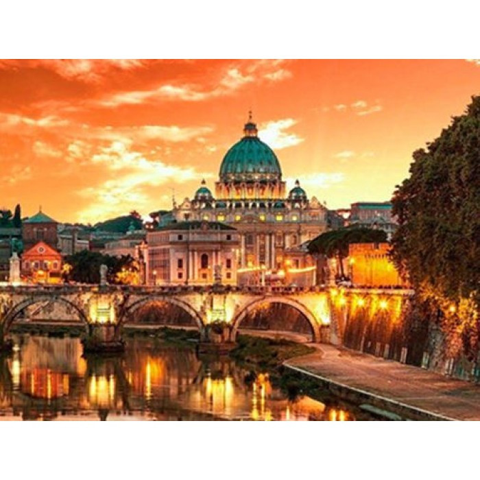 Картина за номерами 40х50 см DIY Вечірній капітолій (EOTG6427), фото 1