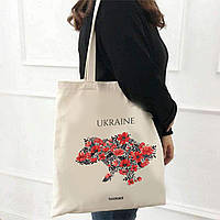 Екошопер Ukraine (Маки) эко сумка патриотическая