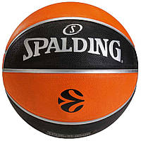 Баскетбольный мяч Spalding Euroleague TF-150 Legacy размер 5, 6, 7 резиновый для улицы (84506Z)