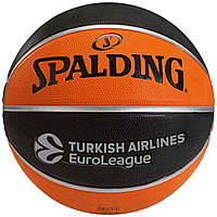 Баскетбольный мяч Spalding Euroleague TF-150 Legacy размер 5, 6, 7 резиновый для улицы (84506Z) 5