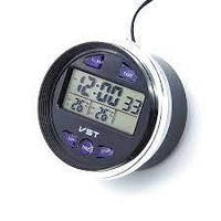 Электронные часы для авто VST-7042V с функцией термометра и вольтметра