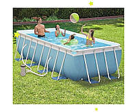 Cемейный Каркасный Бассейн Intex Prism Frame Pool 26788 c Фильтр-Насосом