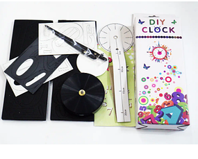 Оригінальний настінний 3D годинник DIY CLOCK з цифрами (zh172520), чорний, фото 2