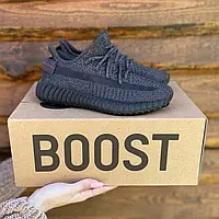 Adidas Yeezy Boost 350 Black (полный рефлектив)