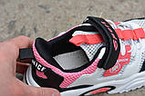 Дитячі кросівки сітка С.Лучь для дівчинки рожеві р32-34, фото 5