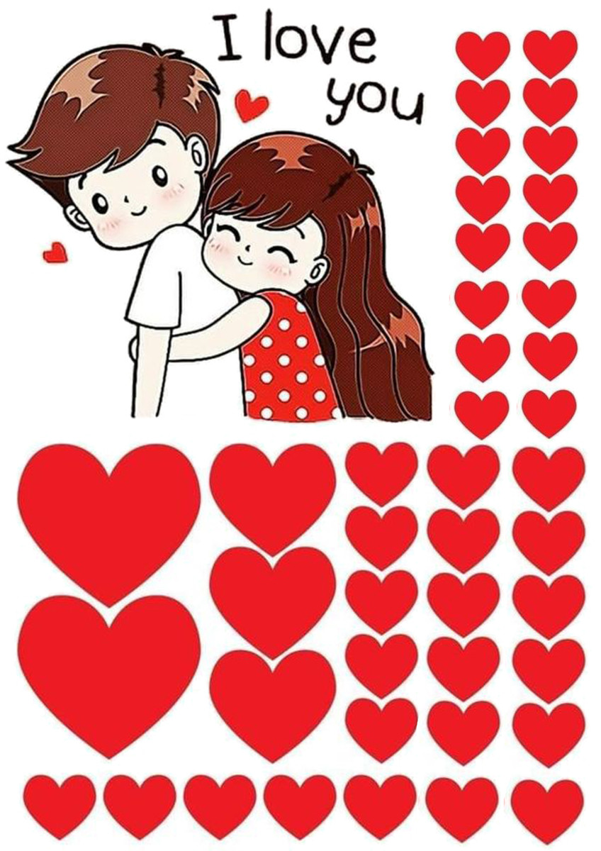 Вафельна картинка Закохана пара