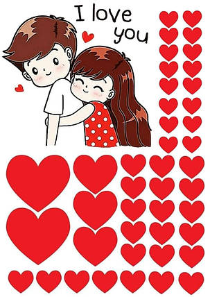 Вафельна картинка Закохана пара, фото 1