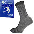 Шкарпетки чоловічі бавовняні високі класика сірі 41-42 Житомир Топ-Тап, фото 2