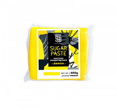 Мастика для тортів Yero Colors 400 г Лимон, фото 1