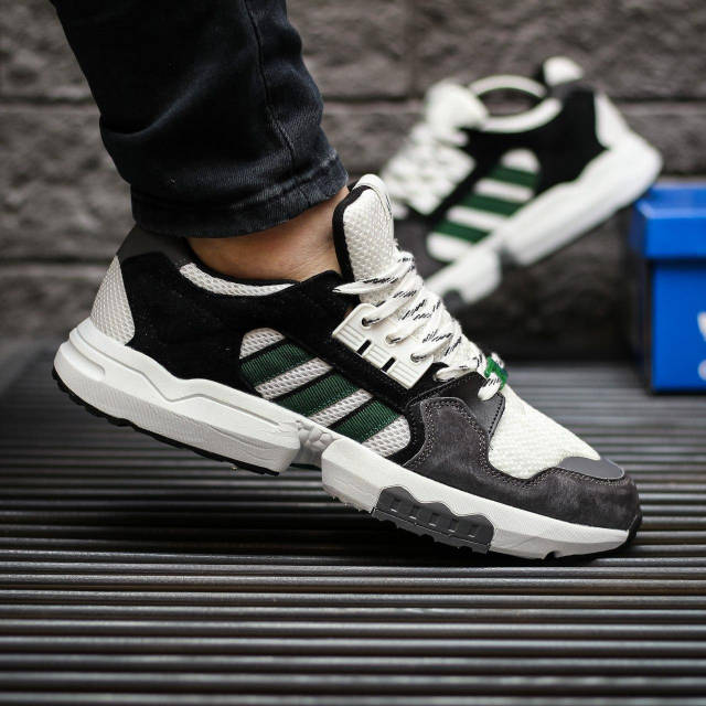 Чоловічі кросівки Adidas ZX Torsion White Grey Black Green