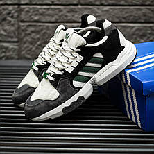 Чоловічі кросівки Adidas ZX Torsion White Grey Black Green ALL11099, фото 4