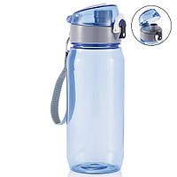 Бутылка для воды с поилкой и защитной крышкой из тритана 600 мл Оснащена тканевым ремешком